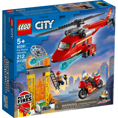 LEGO CITY L'hélicoptère de secours des pompiers 2021